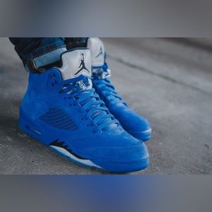 For Sale: Air Jordan Retro 5 Blue Suede